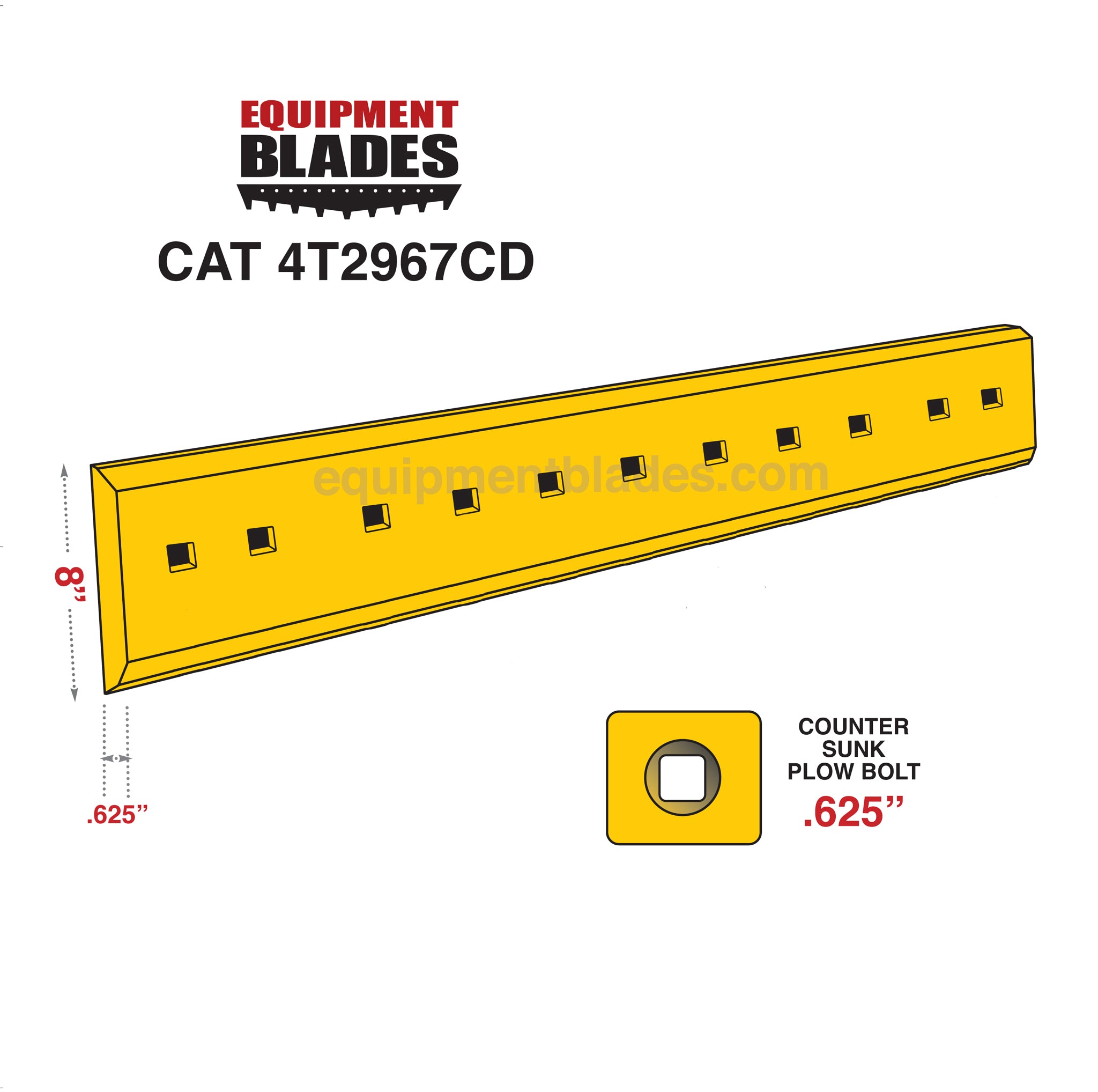 CAT 4T2967CD-Grader Blades-Equipment Blades Inc-Equipment Blades Inc