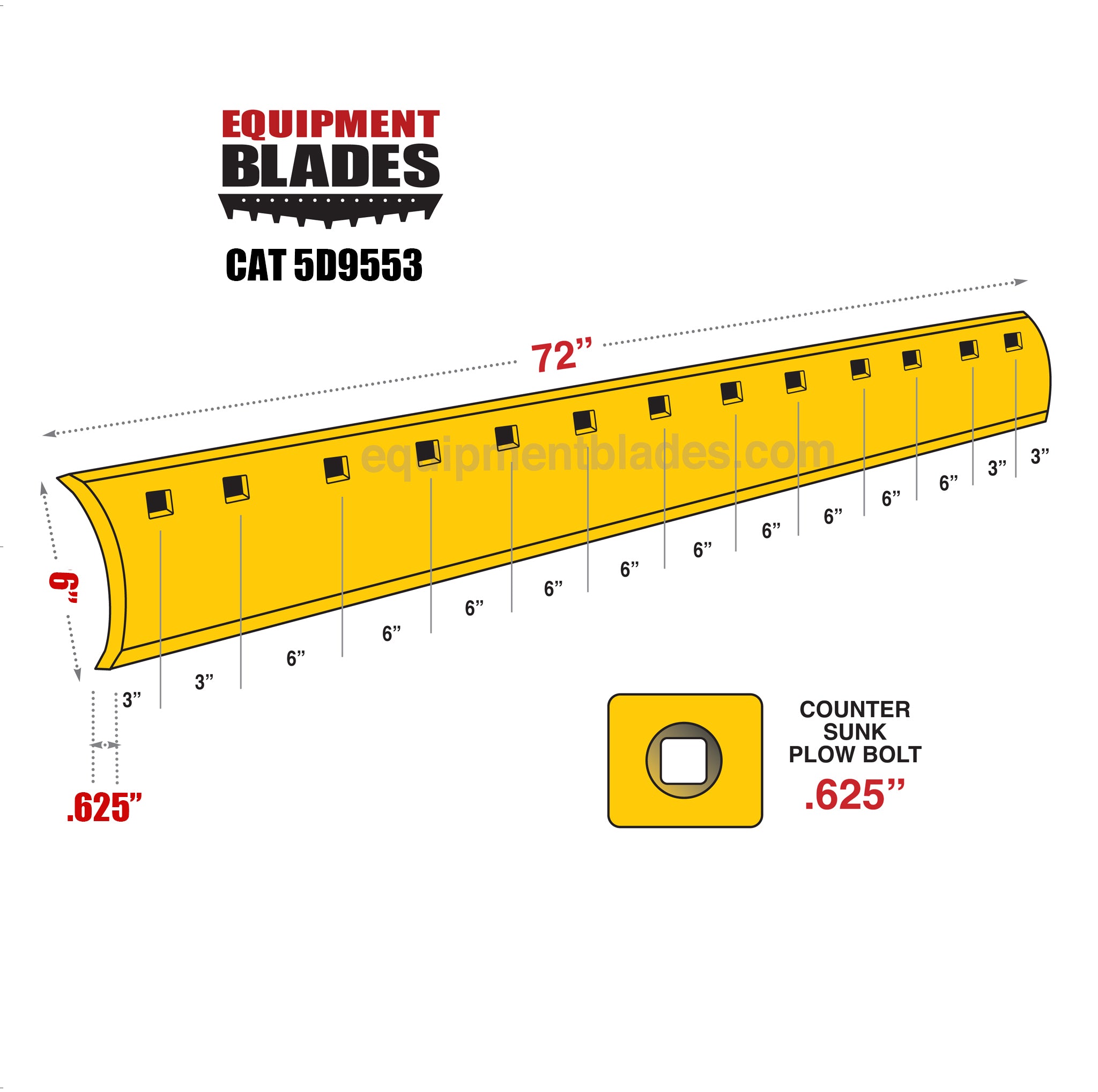 CAT 5D9553-Equipment Blades-Equipment Blades Inc