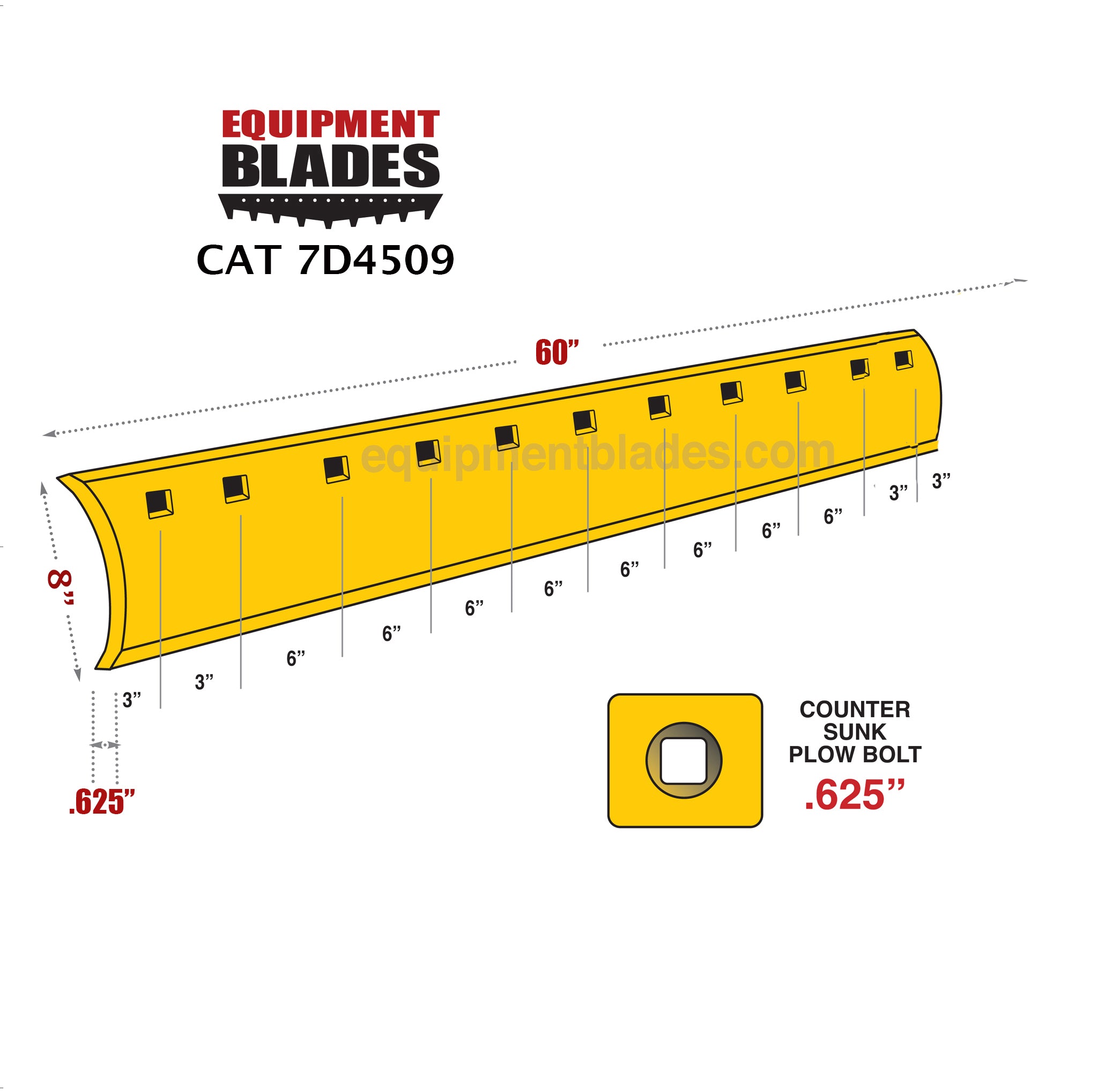 CAT 7D4509-Equipment Blades Inc-Equipment Blades Inc