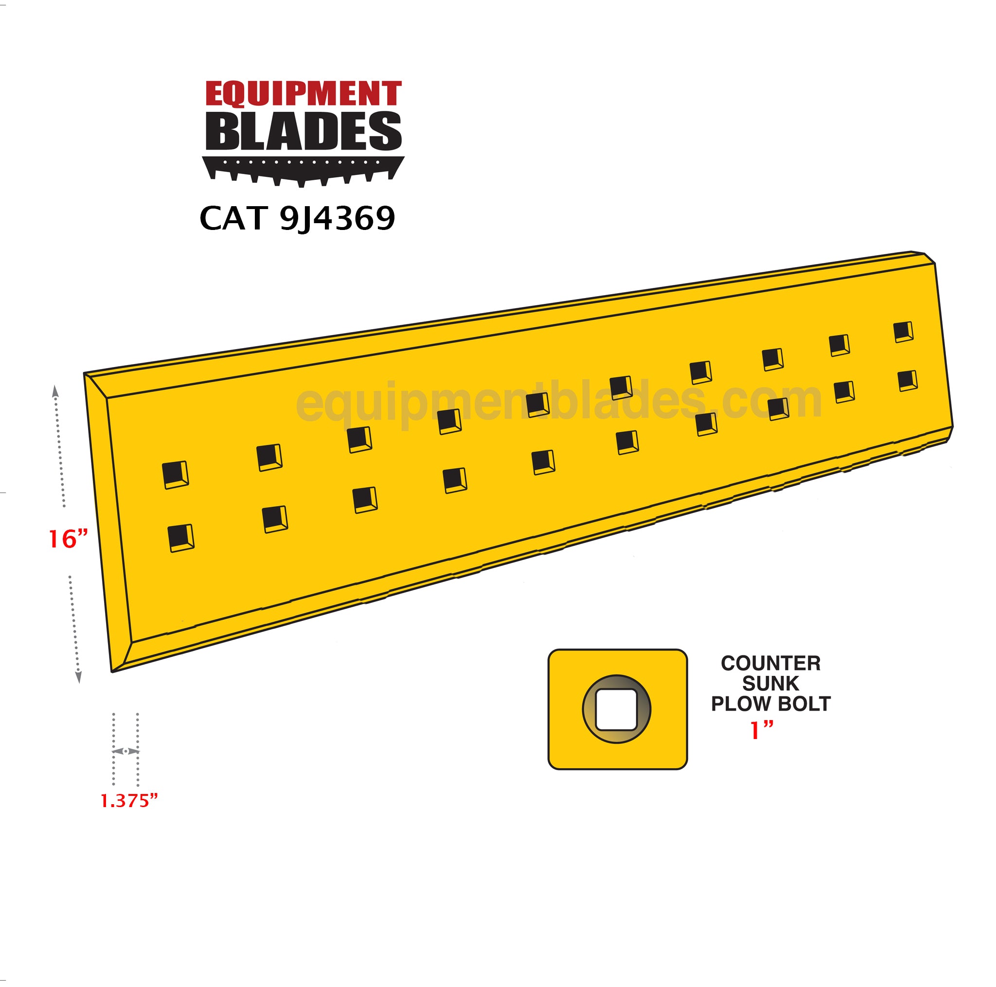 CAT 9J4369-Equipment Blades-Equipment Blades Inc