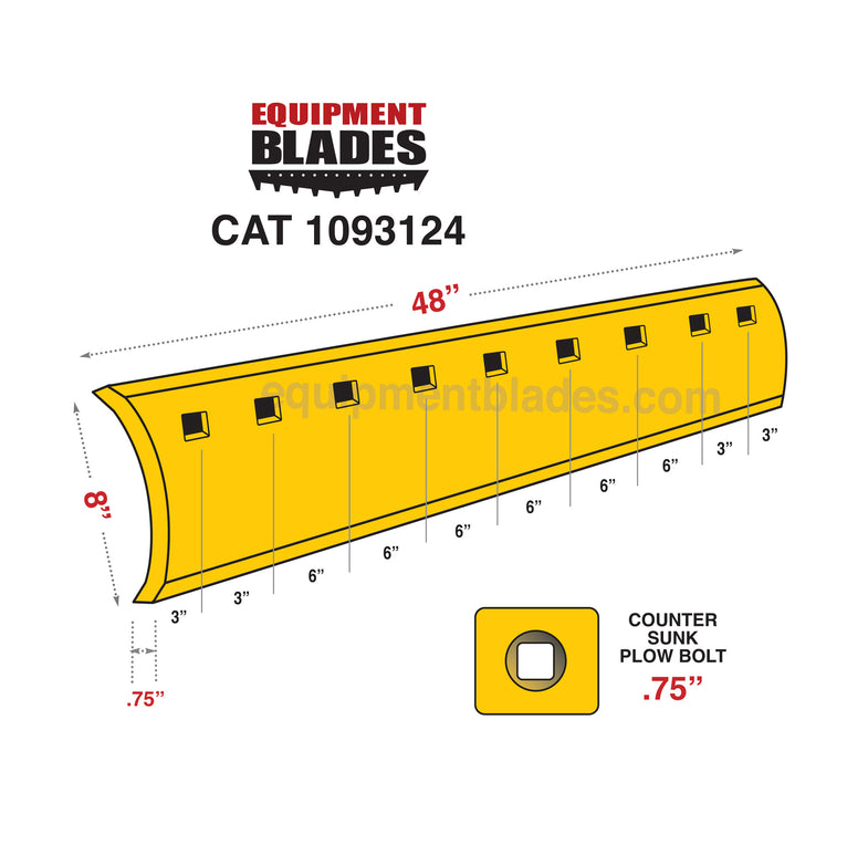Curved Grader Blades BCB 500 Through Hardened Equipment Blades Inc