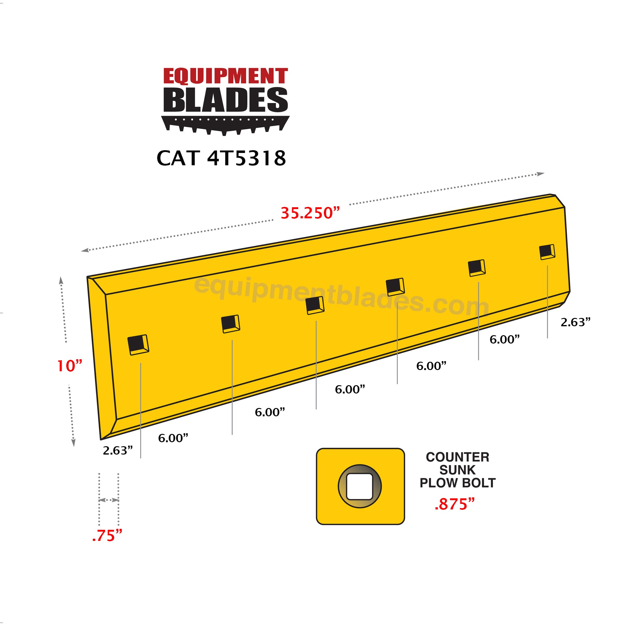 CAT 4T5318-Bull Dozer blades-Equipment Blades Inc-Equipment Blades Inc