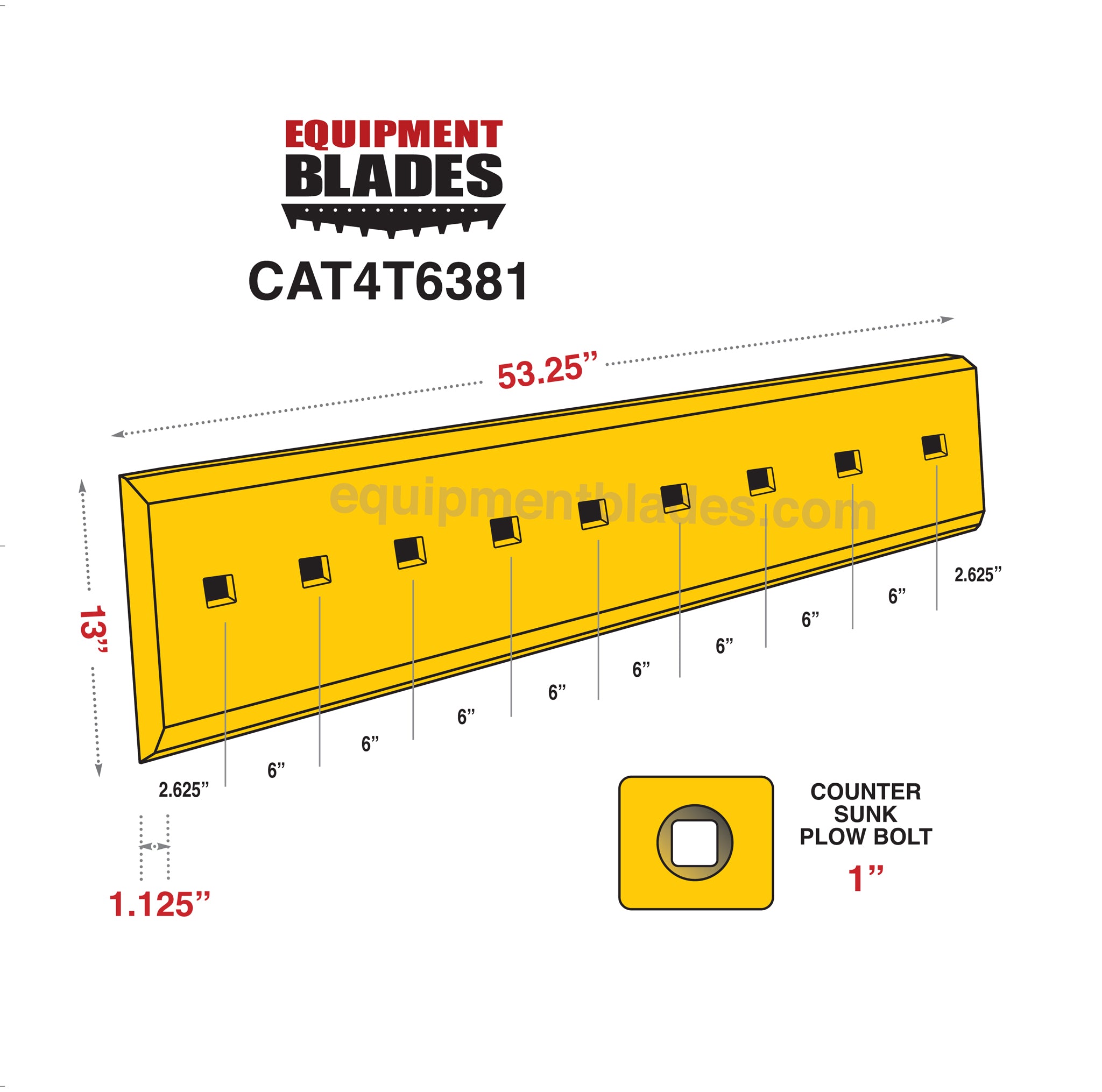 CAT 4T6381-Bull Dozer blades-Equipment Blades Inc-Equipment Blades Inc