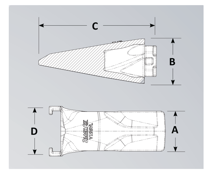 ES V29SYL-Teeth & Adapters-Equipment Blades Inc-Equipment Blades Inc