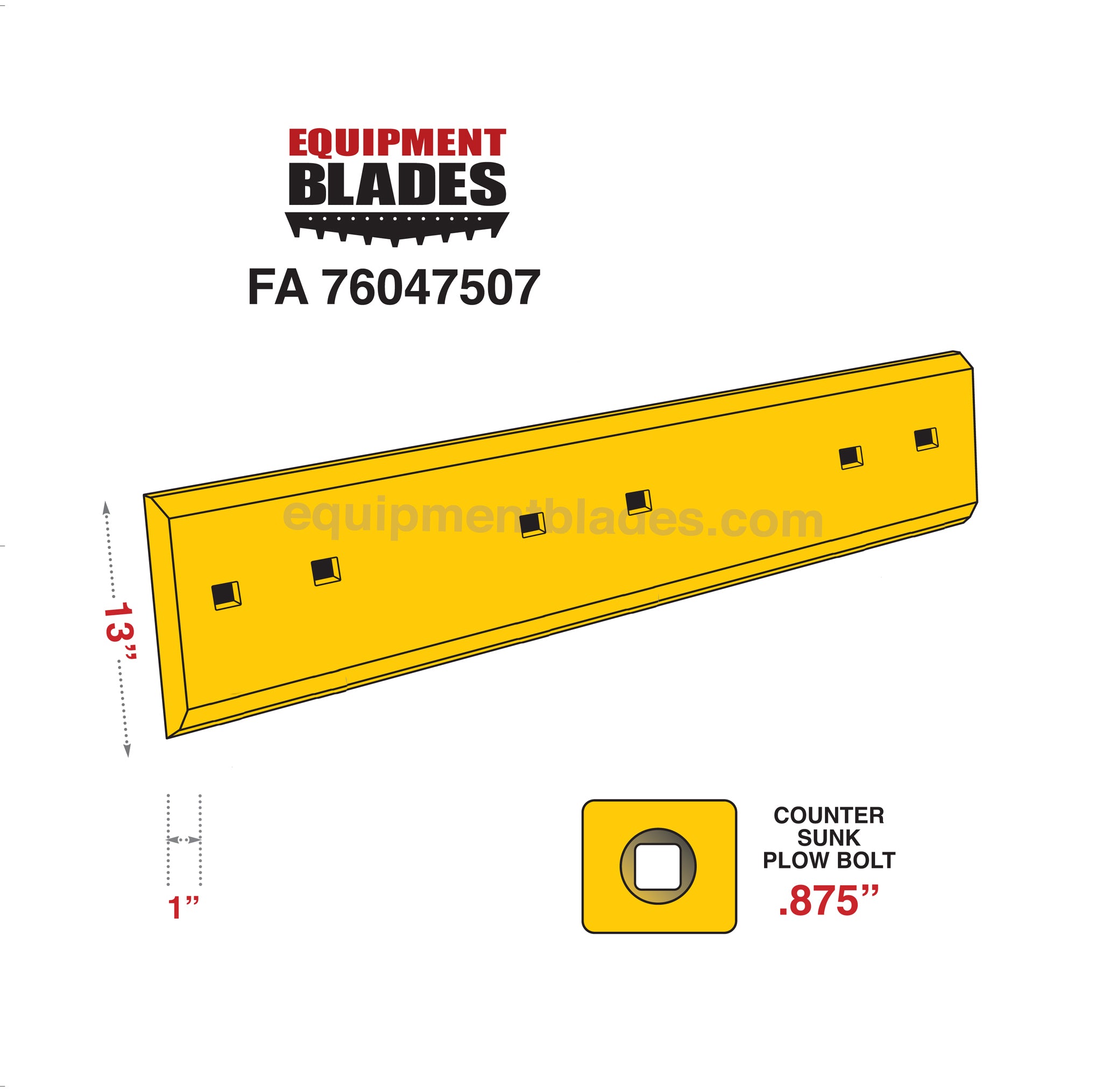 FA 76047507-Equipment Blades-Equipment Blades Inc
