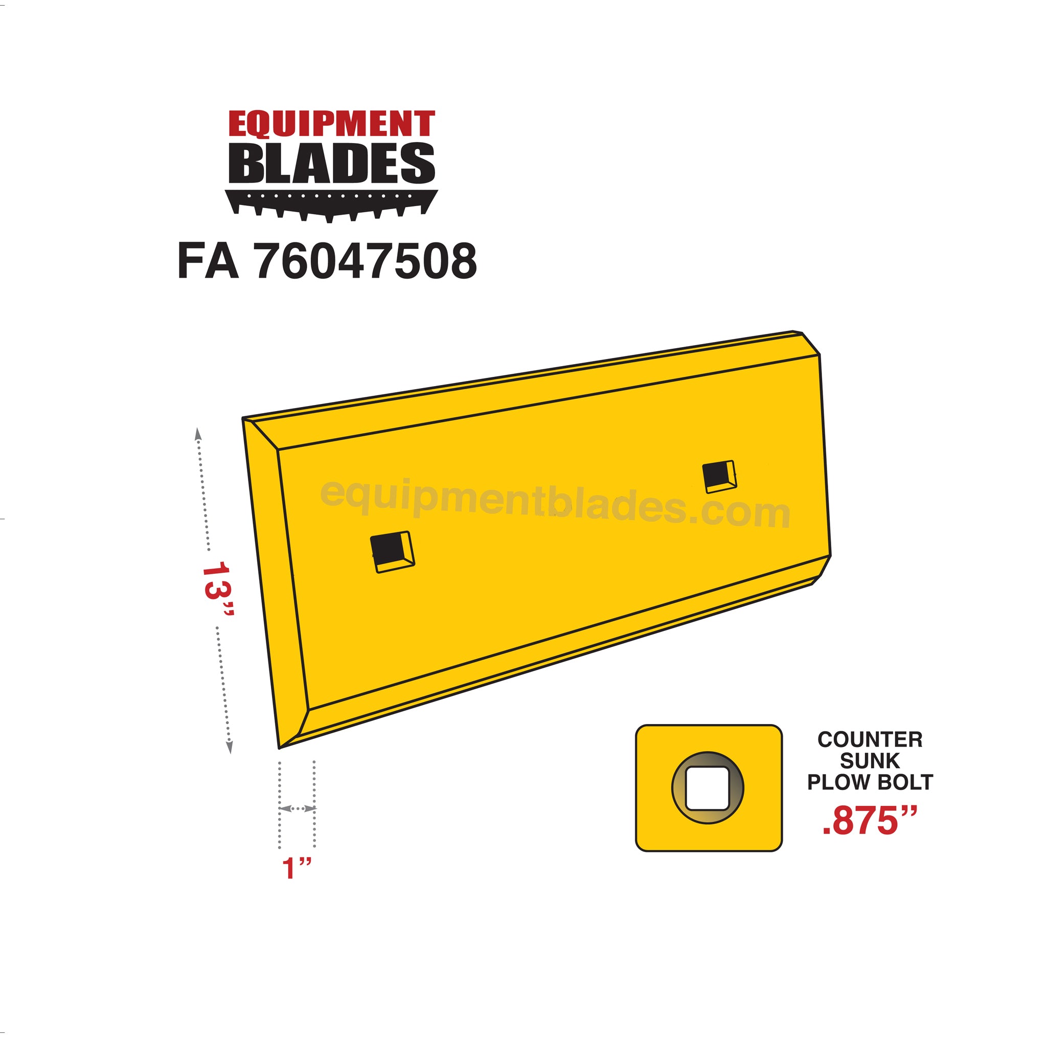 FA 76047508-Equipment Blades-Equipment Blades Inc
