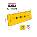 Kit for John Deere JD 544, Wheel Loader including cutting edges, Bolts and Nuts.-Equipment Blades Inc-Equipment Blades Inc