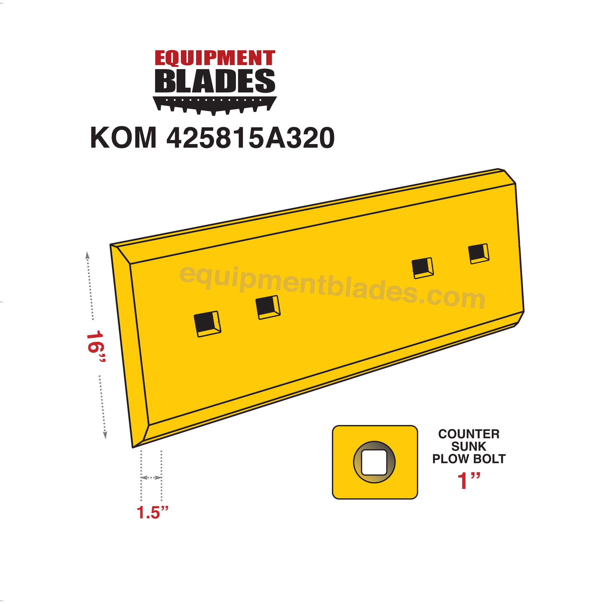KOM 425815A320-Equipment Blades Inc-Equipment Blades Inc