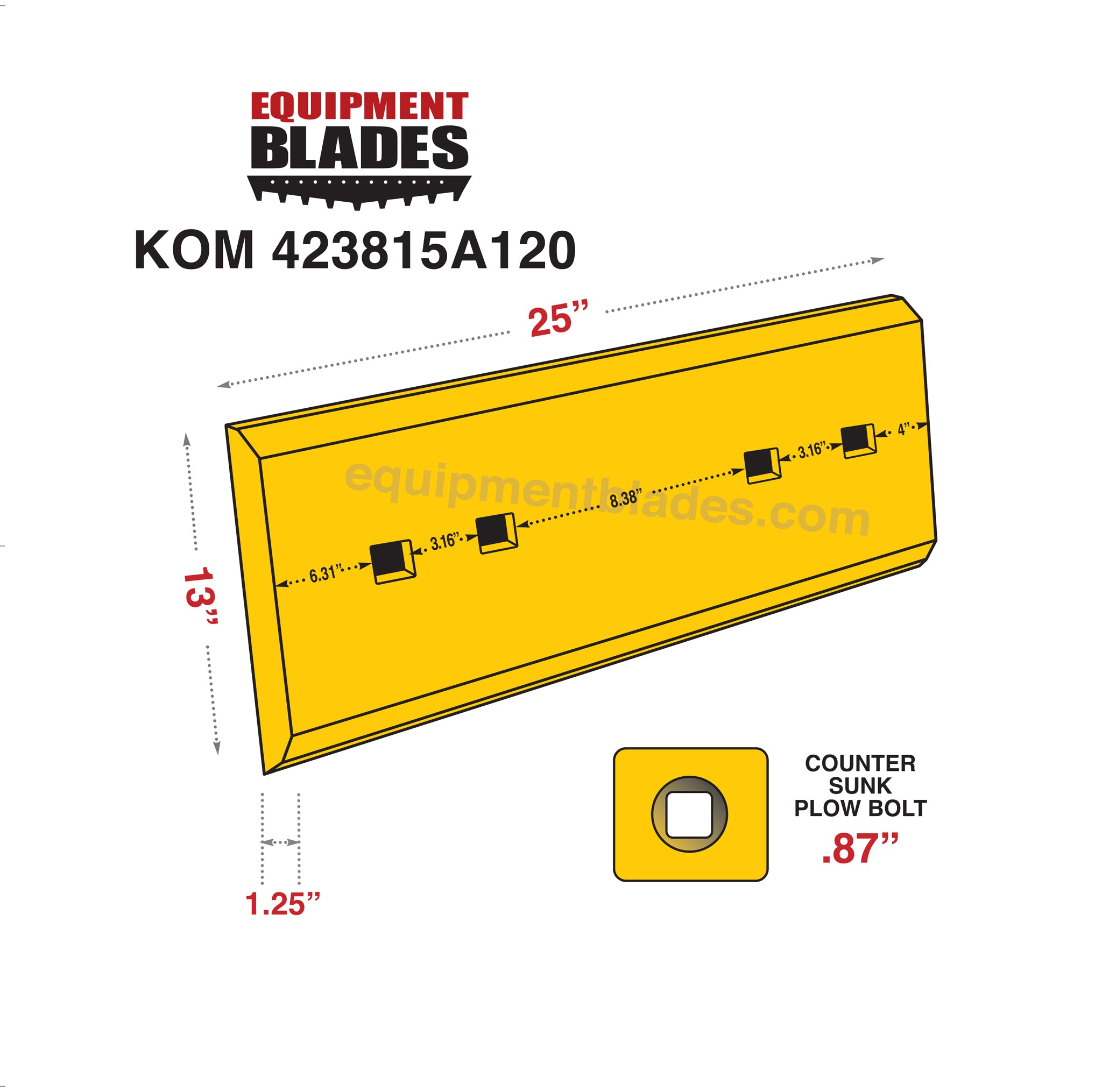 KOM 423815A120-Equipment Blades Inc-Equipment Blades Inc