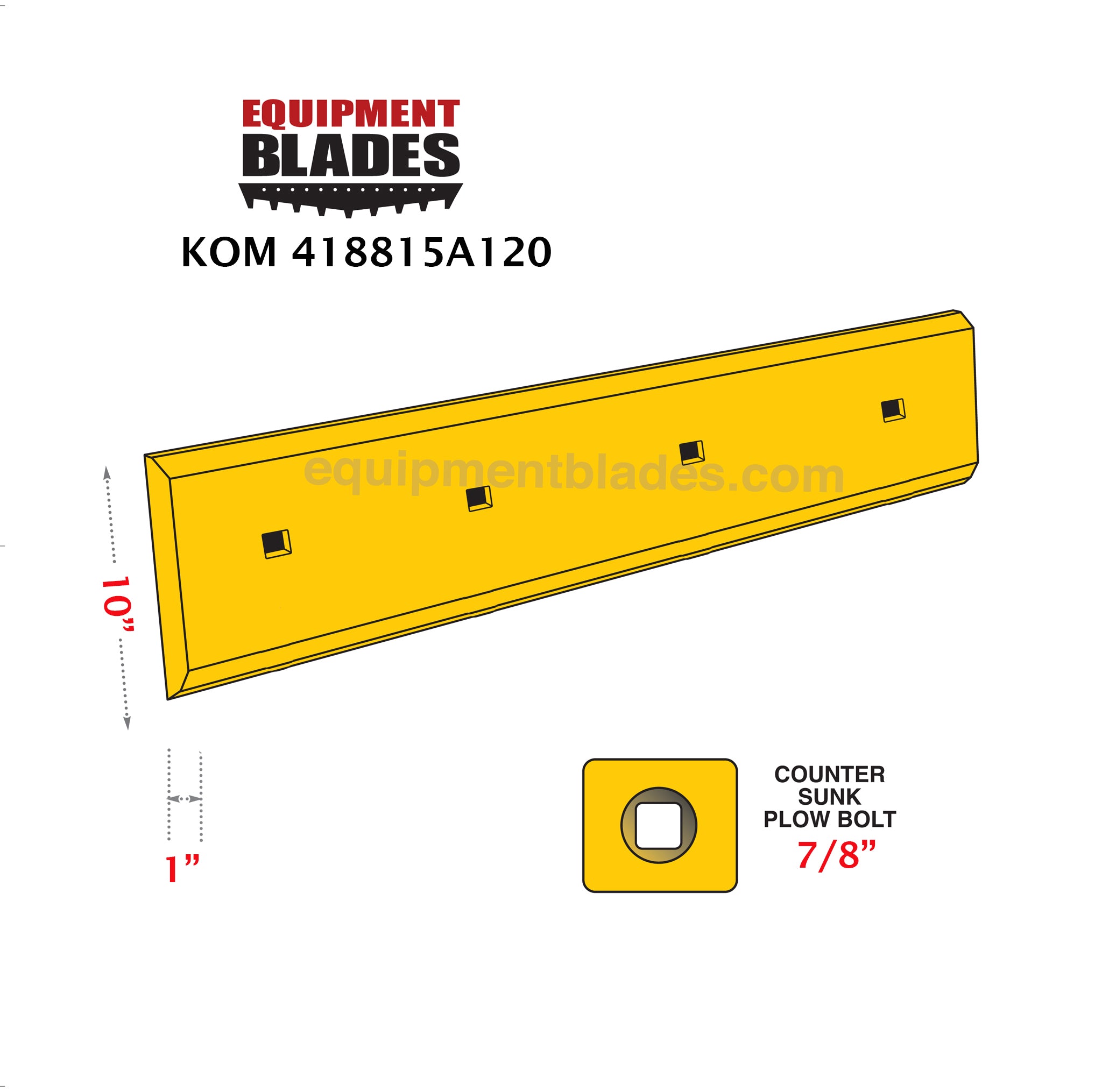 KOM 418815A120-Equipment Blades-Equipment Blades Inc