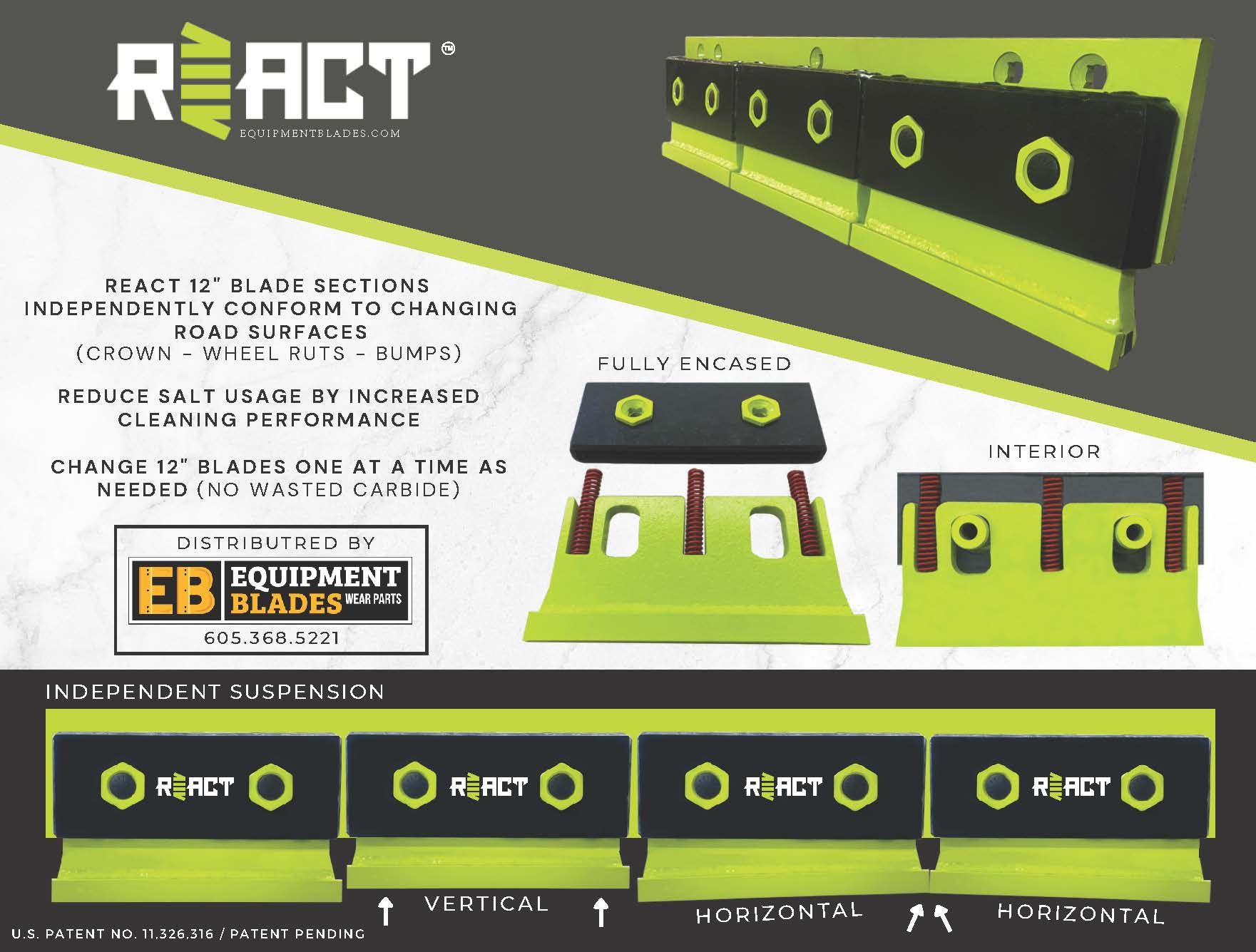 React 4ft Backer Plate-React-React-Equipment Blades Inc