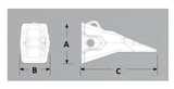 RVR350NOSE-Teeth & Adapters-Equipment Blades Inc-Equipment Blades Inc
