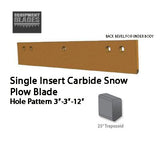 UNDERBODY 4FT SINGLE INSERT CARBIDE SNOW PLOW BLADE CICT754844-UB-Snow Plow Blades-Equipment Blades Inc-Equipment Blades Inc