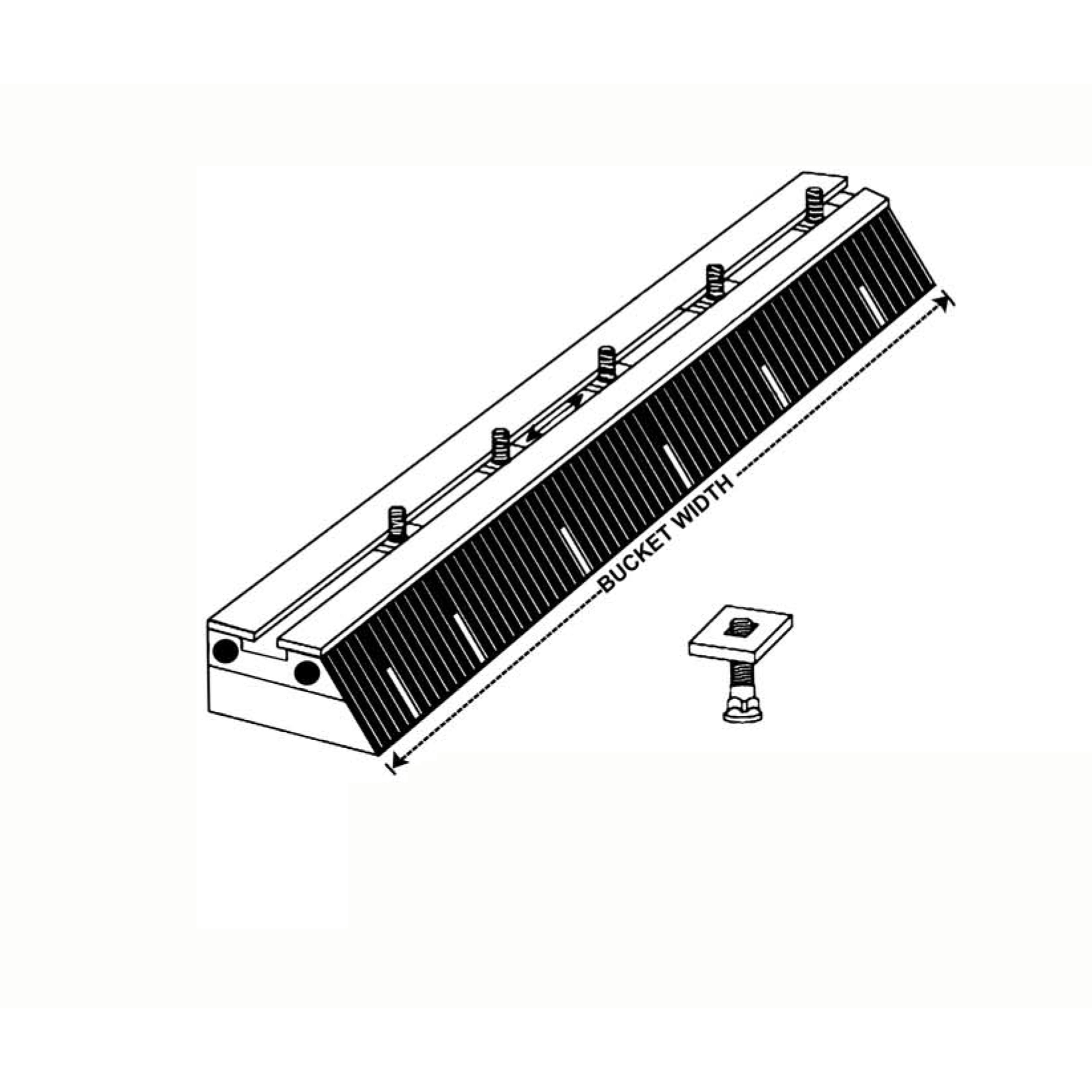 Rubber SBR-10 * 3 foot-Rubber Snow Plow Blades-Equipment Blades Inc-Equipment Blades Inc