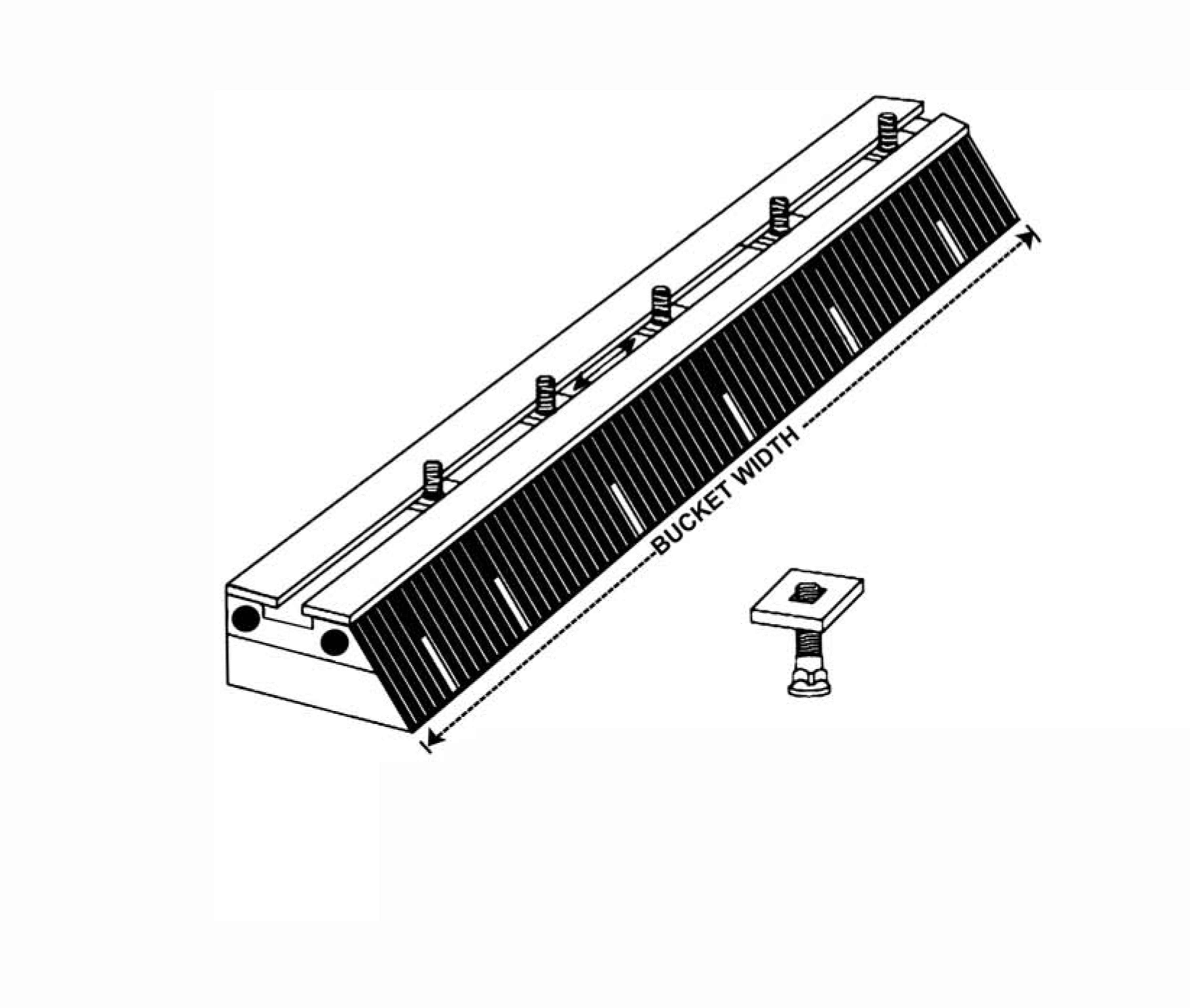 Rubber SBR-6 *3 foot-Rubber Snow Plow Blades-Equipment Blades Inc-Equipment Blades Inc